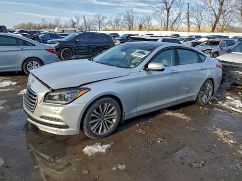 2017 Genesis G80, VIN KMHGN4JE5HU185860. Фото 1 з 6 з аукціону Copart. Каталог авто зі США OpenDataCar.