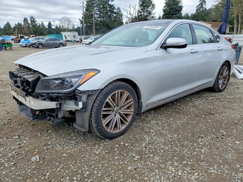 2018 Genesis G80, VIN KMHGN4JE1JU229777. Фото 1 з 6 з аукціону Copart. Каталог авто зі США OpenDataCar.