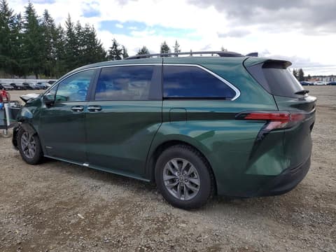 2021 Toyota Sienna, VIN 5TDJRKEC0MS066379. Фото 2 з 6 з аукціону Copart. Каталог авто зі США OpenDataCar.