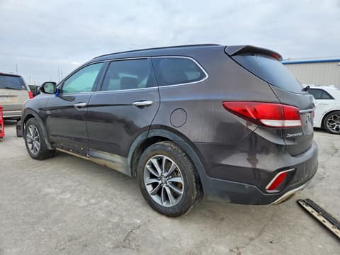 2017 Hyundai Santa Fe, VIN KM8SMDHF7HU222726. Photo 2 of 6 from Copart auction. OpenDataCar US salvage catalog.