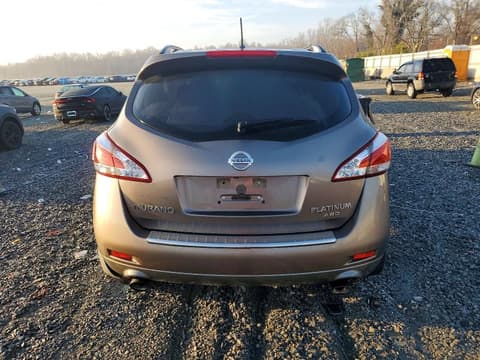 2012 Nissan Murano, VIN JN8AZ1MW5CW219279. Zdjęcie 6 z 6 z aukcji Copart. Katalog aut z USA OpenDataCar.