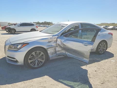 2019 Genesis G80, VIN KMHGN4JE9KU299500. Photo 1 of 6 from Copart auction. OpenDataCar US salvage catalog.