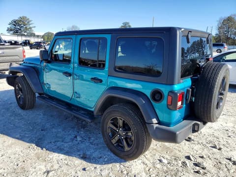 2020 Jeep Wrangler Unlimited, VIN 1C4HJXDG2LW284121. Фото 2 из 6 с аукциона Copart. Каталог авто из США OpenDataCar.