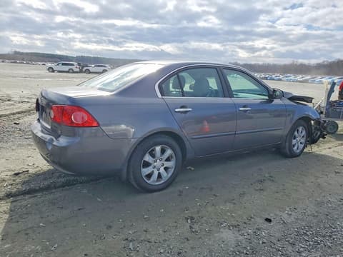 2007 Kia Optima, VIN KNAGE123075099233. Фото 3 з 6 з аукціону Copart. Каталог авто зі США OpenDataCar.