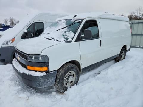 2019 Chevrolet Express 2500, VIN 1GCWGAFPXK1243523. Фото 1 з 6 з аукціону Copart. Каталог авто зі США OpenDataCar.
