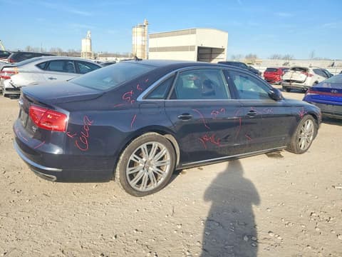 2014 Audi A8, VIN WAUR2AFD0EN012061. Фото 3 из 6 с аукциона Copart. Каталог авто из США OpenDataCar.