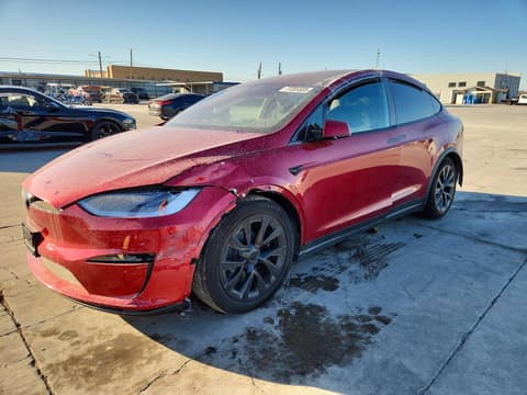 2025 Tesla Model X, VIN 7SAXCBE53SF465868. Фото 1 из 6 с аукциона Copart. Каталог авто из США OpenDataCar.