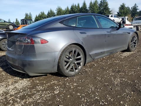 2021 Tesla Model S, VIN 5YJSA1E6XMF433695. Фото 3 из 6 с аукциона Copart. Каталог авто из США OpenDataCar.