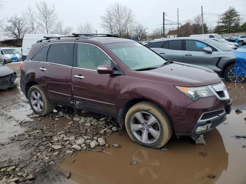 2013 Acura MDX, VIN 2HNYD2H37DH505112. Photo 4 of 6 from Copart auction. OpenDataCar US salvage catalog.