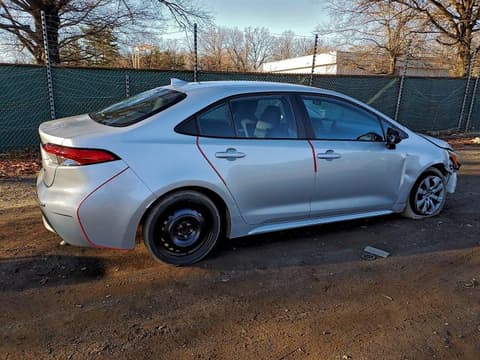 2022 Toyota Corolla, VIN 5YFEPMAE7NP333960. Фото 3 з 6 з аукціону Copart. Каталог авто зі США OpenDataCar.