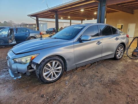 2014 Infiniti Q50, VIN JN1BV7AP1EM687782. Фото 1 з 6 з аукціону Copart. Каталог авто зі США OpenDataCar.