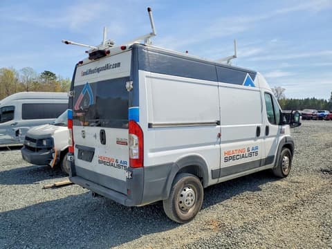 2017 Ram ProMaster 1500, VIN 3C6TRVBG8HE542919. Фото 3 з 6 з аукціону Copart. Каталог авто зі США OpenDataCar.