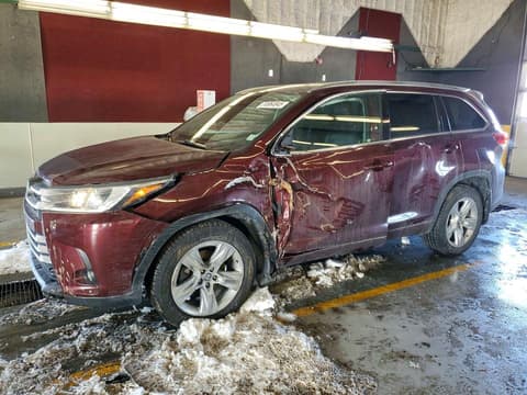 2017 Toyota Highlander, VIN 5TDDZRFHXHS475253. Фото 1 з 6 з аукціону Copart. Каталог авто зі США OpenDataCar.