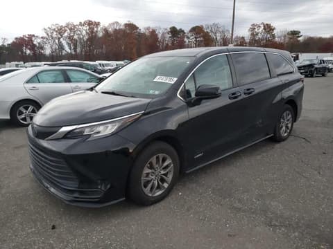 2021 Toyota Sienna, VIN 5TDKRKEC2MS046638. Фото 1 з 6 з аукціону Copart. Каталог авто зі США OpenDataCar.