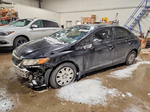 2012 Honda Civic, VIN 2HGFB2F43CH009125. Фото 1 з 6 з аукціону Copart. Каталог авто зі США OpenDataCar.