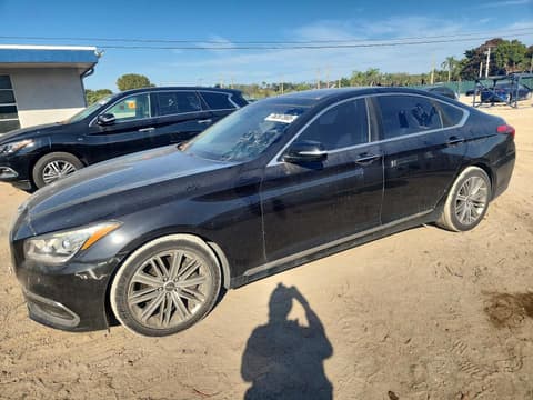 2018 Genesis G80, VIN KMHGN4JE9JU269881. Photo 1 of 6 from Copart auction. OpenDataCar US salvage catalog.