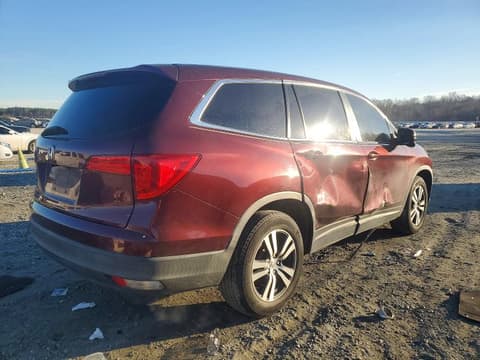 2018 Honda Pilot, VIN 5FNYF5H35JB026156. Фото 3 з 6 з аукціону Copart. Каталог авто зі США OpenDataCar.