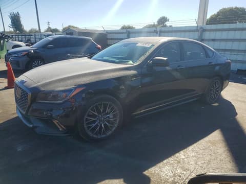 2018 Genesis G80, VIN KMHGN4JBXJU242873. Фото 1 з 6 з аукціону Copart. Каталог авто зі США OpenDataCar.