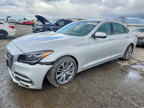 2018 Genesis G80, VIN KMHGN4JE8JU225578. Фото 1 з 6 з аукціону Copart. Каталог авто зі США OpenDataCar.
