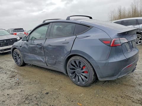 2023 Tesla Model Y, VIN 7SAYGDEF3PF846785. Photo 2 of 6 from Copart auction. OpenDataCar US salvage catalog.