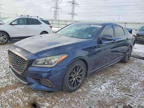 2019 Genesis G80, VIN KMHGN4JE7KU288446. Фото 1 з 6 з аукціону Copart. Каталог авто зі США OpenDataCar.