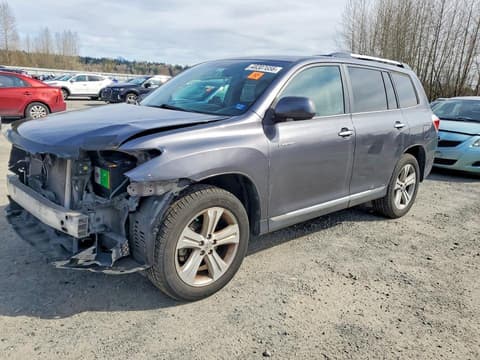 2013 Toyota Highlander, VIN 5TDDK3EH8DS229525. Фото 1 из 6 с аукциона Copart. Каталог авто из США OpenDataCar.