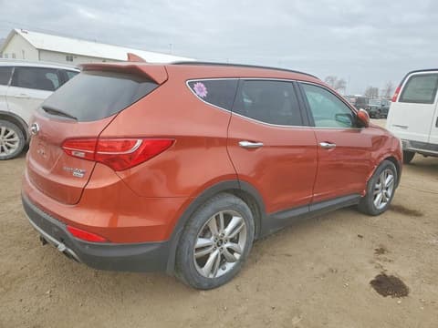 2015 Hyundai Santa Fe, VIN 5XYZW4LA6FG245812. Photo 3 of 6 from Copart auction. OpenDataCar US salvage catalog.
