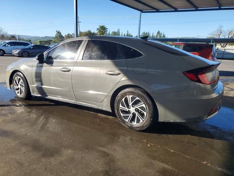 2021 Hyundai Sonata Hybrid, VIN KMHL24JJXMA017986. Фото 2 з 6 з аукціону Copart. Каталог авто зі США OpenDataCar.