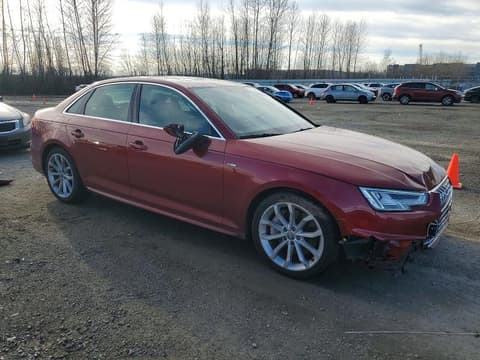 2019 Audi A4, VIN WAUENAF47KA068118. Фото 4 з 6 з аукціону Copart. Каталог авто зі США OpenDataCar.