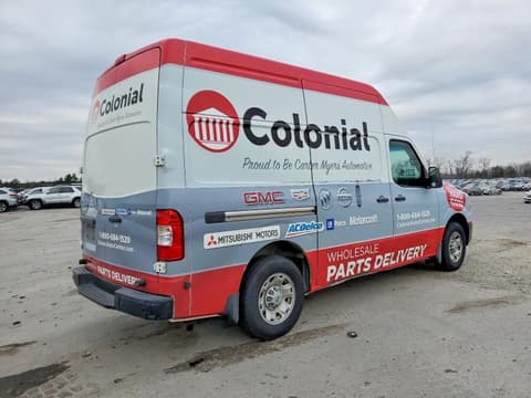 2017 Nissan NV 2500, VIN 1N6BF0LY2HN809505. Фото 3 з 6 з аукціону Copart. Каталог авто зі США OpenDataCar.