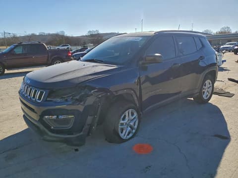 2017 Jeep Compass, VIN 3C4NJCAB8HT669684. Фото 1 з 6 з аукціону Copart. Каталог авто зі США OpenDataCar.