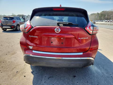 2017 Nissan Murano, VIN 5N1AZ2MG2HN136654. Фото 6 з 6 з аукціону Copart. Каталог авто зі США OpenDataCar.