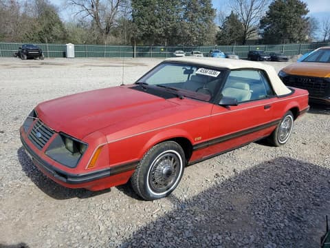 1983 Ford Mustang, VIN 1FABP2738DF156375. Photo 1 of 6 from Copart auction. OpenDataCar US salvage catalog.