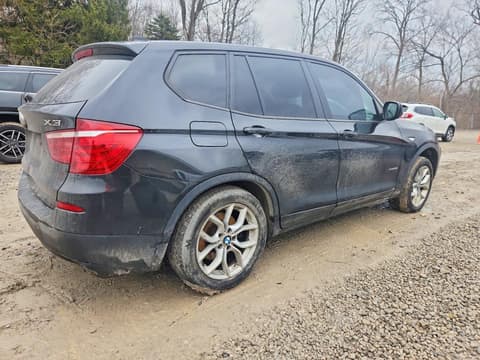 2013 Bmw X3, VIN 5UXWX9C52D0A30805. Zdjęcie 3 z 6 z aukcji Copart. Katalog aut z USA OpenDataCar.