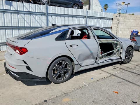 2021 Kia K5, VIN 5XXG64J20MG071885. Photo 3 of 6 from Copart auction. OpenDataCar US salvage catalog.