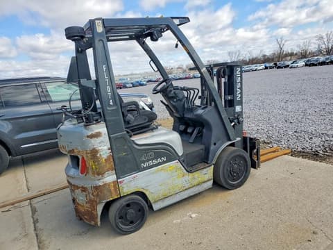 2012 Nissan Forklift, VIN MCP1F2A20LV. Photo 4 of 6 from Copart auction. OpenDataCar US salvage catalog.