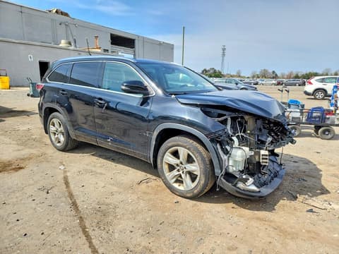 2016 Toyota Highlander, VIN 5TDDKRFH5GS291261. Фото 4 з 6 з аукціону Copart. Каталог авто зі США OpenDataCar.
