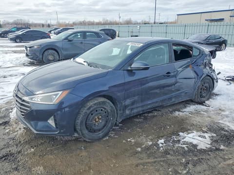 2020 Hyundai Elantra, VIN KMHD84LF4LU946595. Photo 1 of 6 from Copart auction. OpenDataCar US salvage catalog.