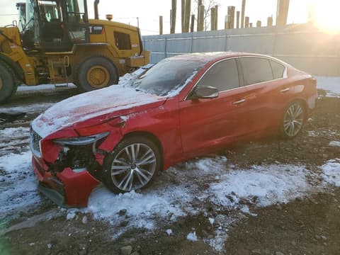 2021 Infiniti Q50, VIN JN1EV7CR8MM755294. Фото 1 з 6 з аукціону Copart. Каталог авто зі США OpenDataCar.