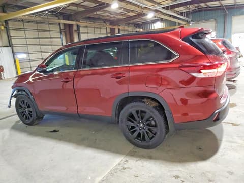 2019 Toyota Highlander, VIN 5TDJZRFH2KS576703. Фото 2 з 6 з аукціону Copart. Каталог авто зі США OpenDataCar.