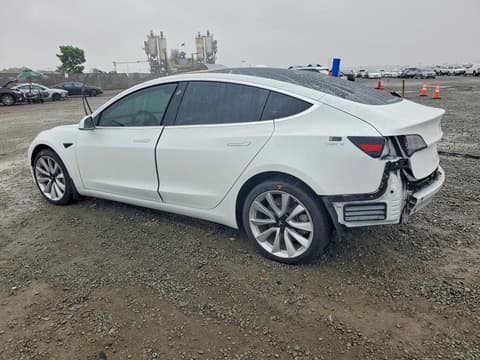 2018 Tesla Model 3, VIN 5YJ3E1EB1JF135568. Photo 2 of 6 from Copart auction. OpenDataCar US salvage catalog.