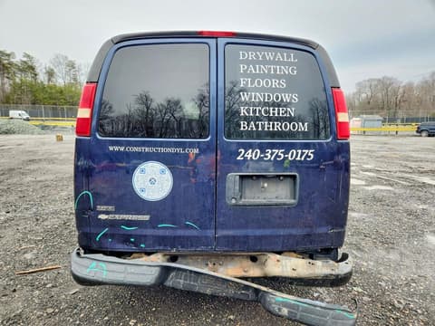 2011 Chevrolet Express 1500, VIN 1GCSGAF40B1148456. Фото 6 з 6 з аукціону Copart. Каталог авто зі США OpenDataCar.