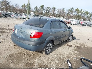 2006 Kia Rio, VIN KNADE123566166503. Фото 4 з 6 з аукціону IAAI. Каталог авто зі США OpenDataCar.