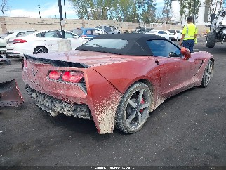 2015 Chevrolet Corvette Stingray, VIN 1G1YF3D71F5111154. Фото 4 з 6 з аукціону IAAI. Каталог авто зі США OpenDataCar.