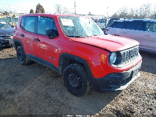 2018 Jeep Renegade, VIN ZACCJBAB7JPJ54297. Zdjęcie 1 z 6 z aukcji IAAI. Katalog aut z USA OpenDataCar.