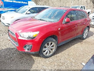 2013 Mitsubishi Outlander Sport, VIN 4A4AP3AU7DE008049. Photo 2 of 6 from IAAI auction. OpenDataCar US salvage catalog.