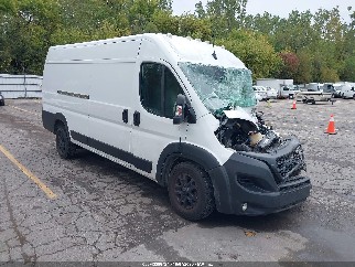 2023 Ram ProMaster 3500, VIN 3C6MRVJG2PE582336. Zdjęcie 1 z 6 z aukcji IAAI. Katalog aut z USA OpenDataCar.