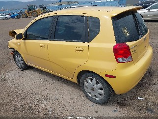 2005 Chevrolet Aveo, VIN KL1TG626X5B307322. Фото 3 из 6 с аукциона IAAI. Каталог авто из США OpenDataCar.
