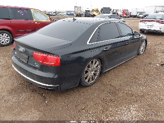 2013 Audi A8, VIN WAUR2AFD9DN019427. Фото 4 из 6 с аукциона IAAI. Каталог авто из США OpenDataCar.
