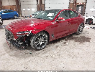 2022 Genesis G70, VIN KMTG34TA4NU087971. Фото 2 з 6 з аукціону IAAI. Каталог авто зі США OpenDataCar.